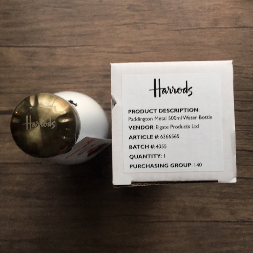 🇬🇧 NWT Harrods Paddington Reusable Bottle - Picture 9 of 9